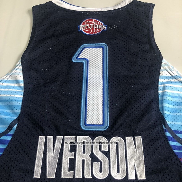 Camiseta All Star 2009 Allen Iverson #1 Azul